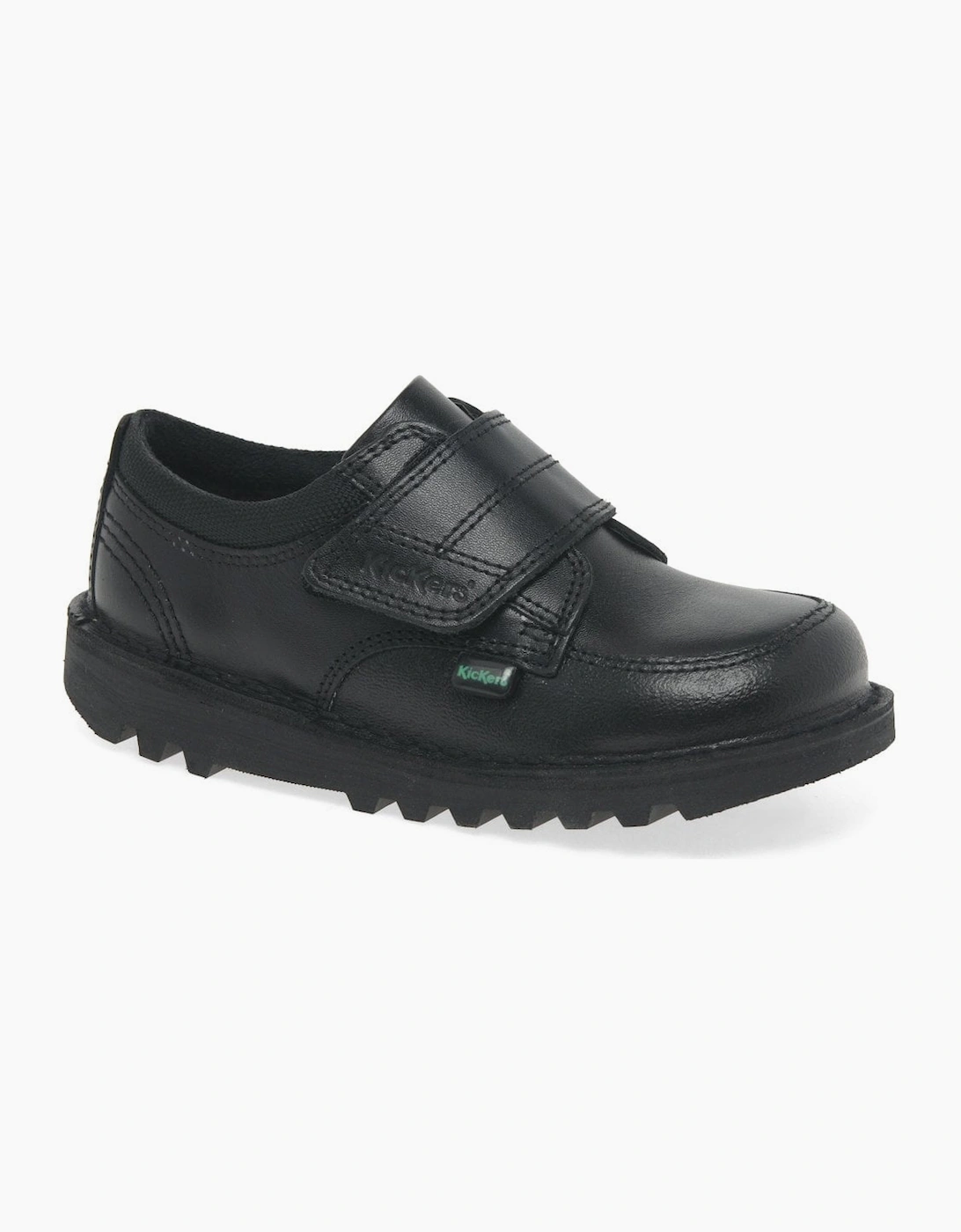 Kickers Boys Black 'S Kick Scuff Lo Infant School Shoes  8.5 Size 8.5 Kids