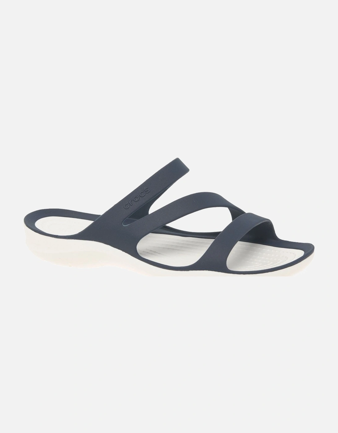 Crocs Women's Navy/Multi Swiftwater Casual Sandals - Size: 4