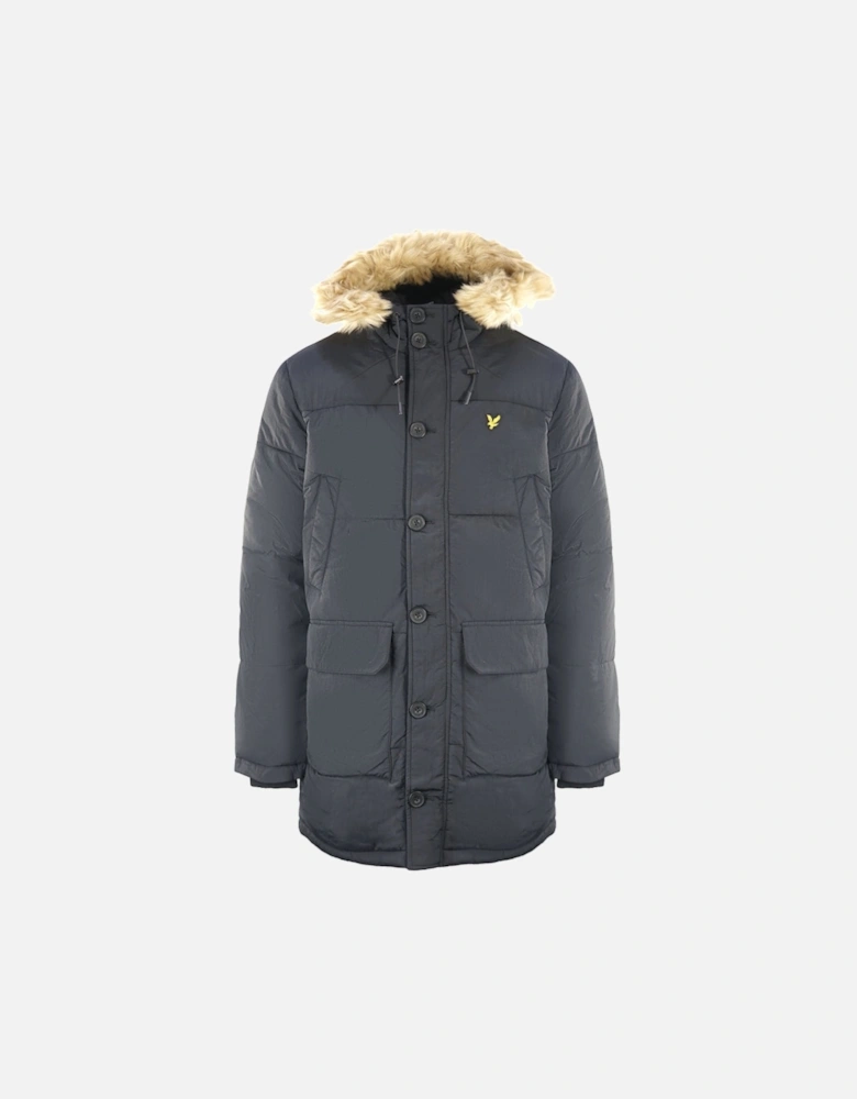 Lyle & Scott Heavyweight Longlife Puffer Black Jacket