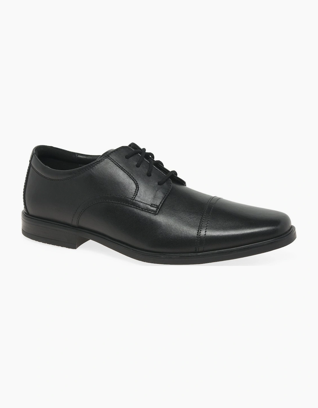 Clarks Men's Black Howard Cap Formal Lace Up Shoes - Size: 12