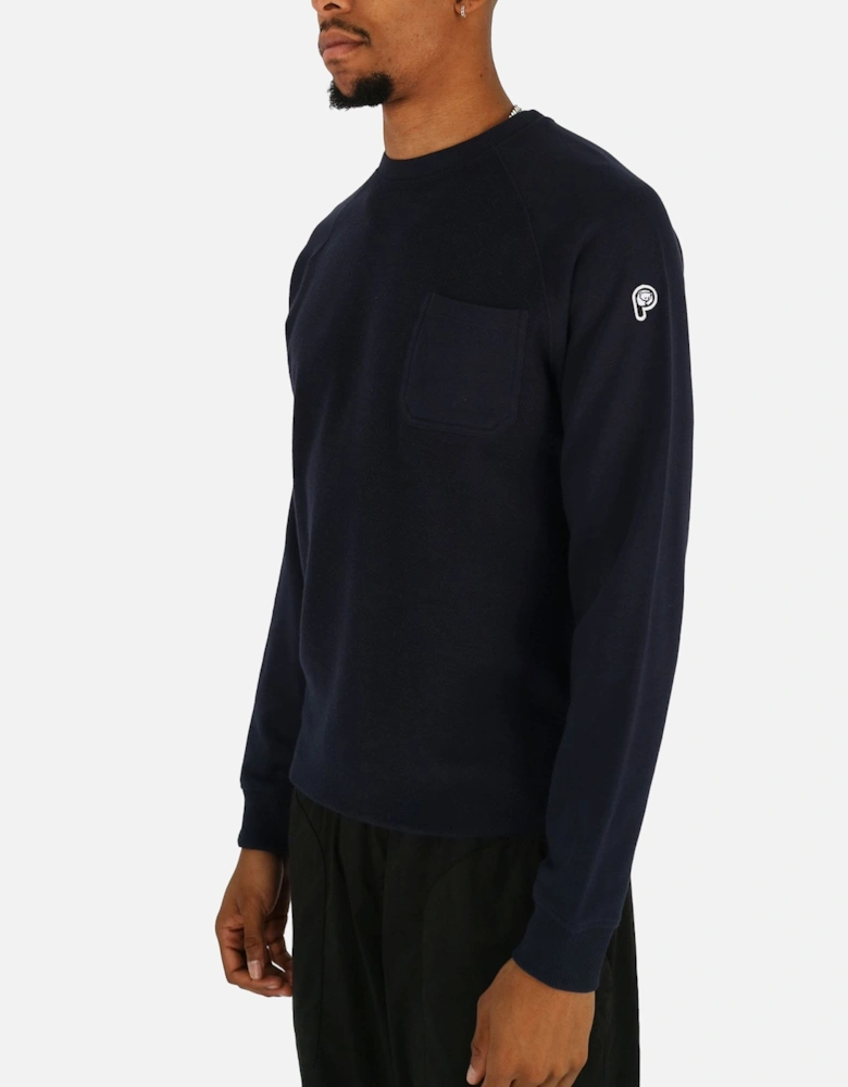 P Bear Inside Out Navy Sweatshirt