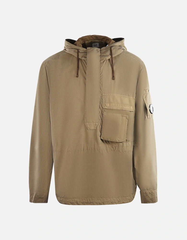 C.P. Company Flat Nylon Lead Brown Overshirt Jacket