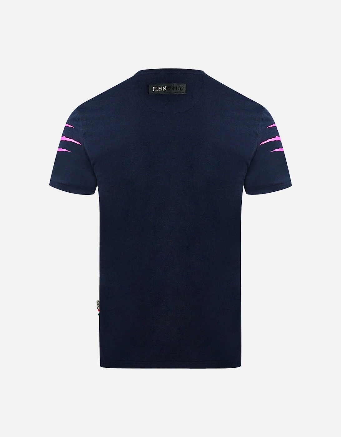 Plein Sport Tiger Scratch Navy Blue T-Shirt