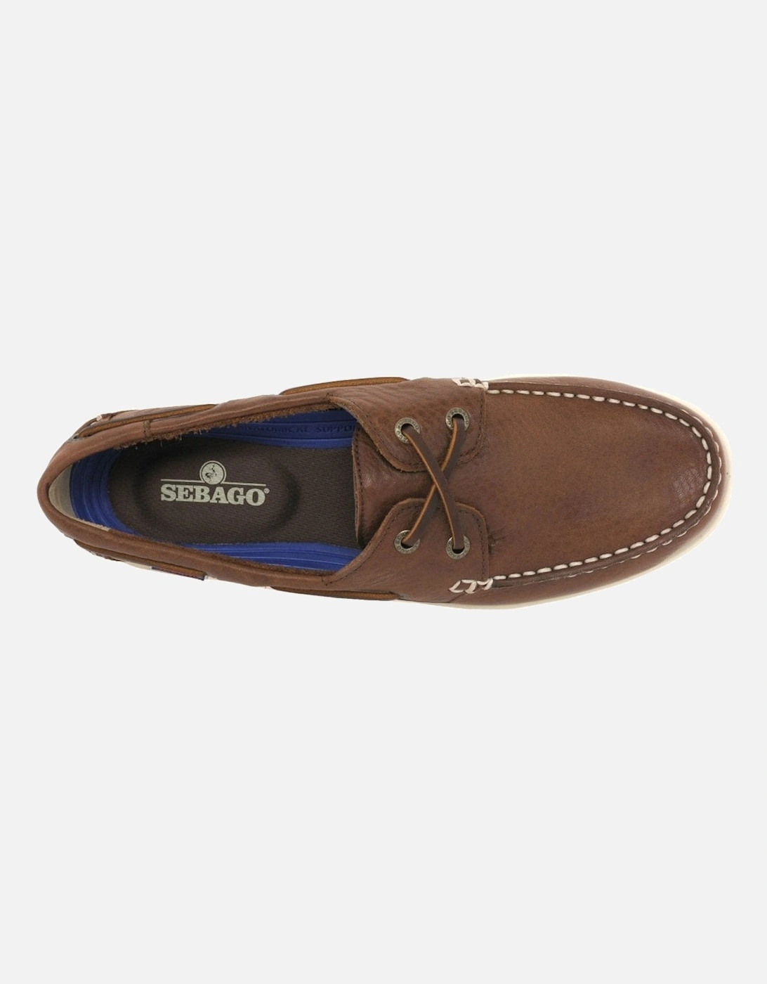 Naples Mens Leather Boat Shoes