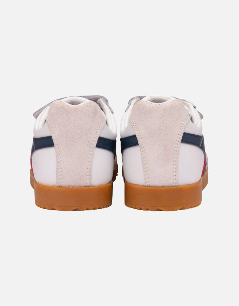 Harrier Leather Riptape Kids Trainers