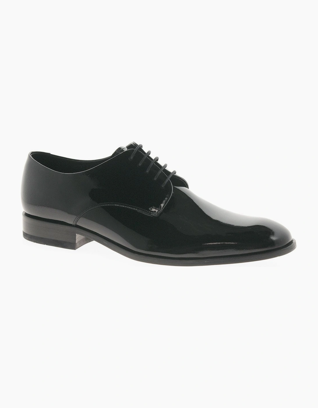 Loake Men's Black Bow Formal Derby Shoes - Size: 9.5