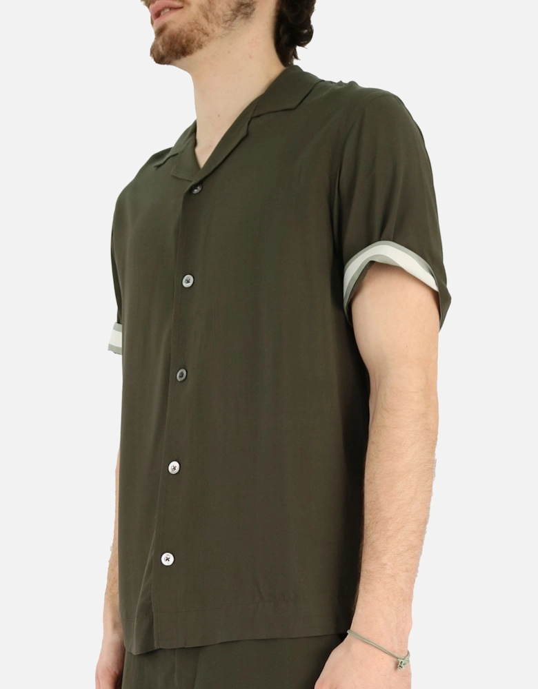 Valbonne Khaki Short Sleeve Shirt