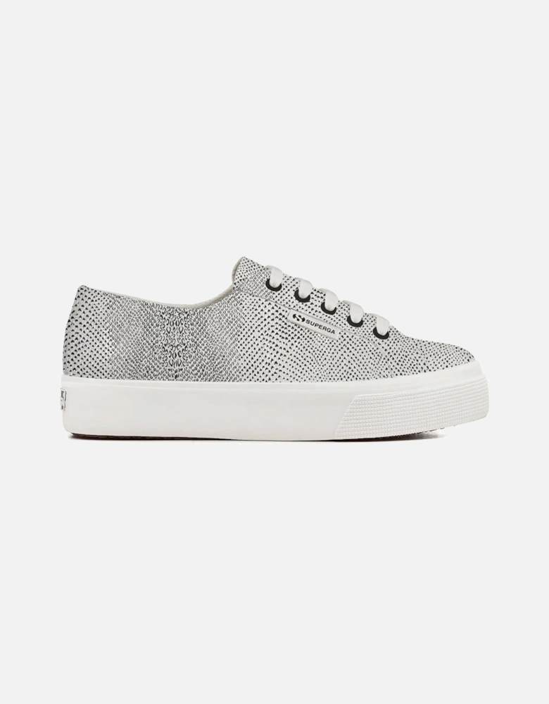 Micro Faux Snake Womens Trainers