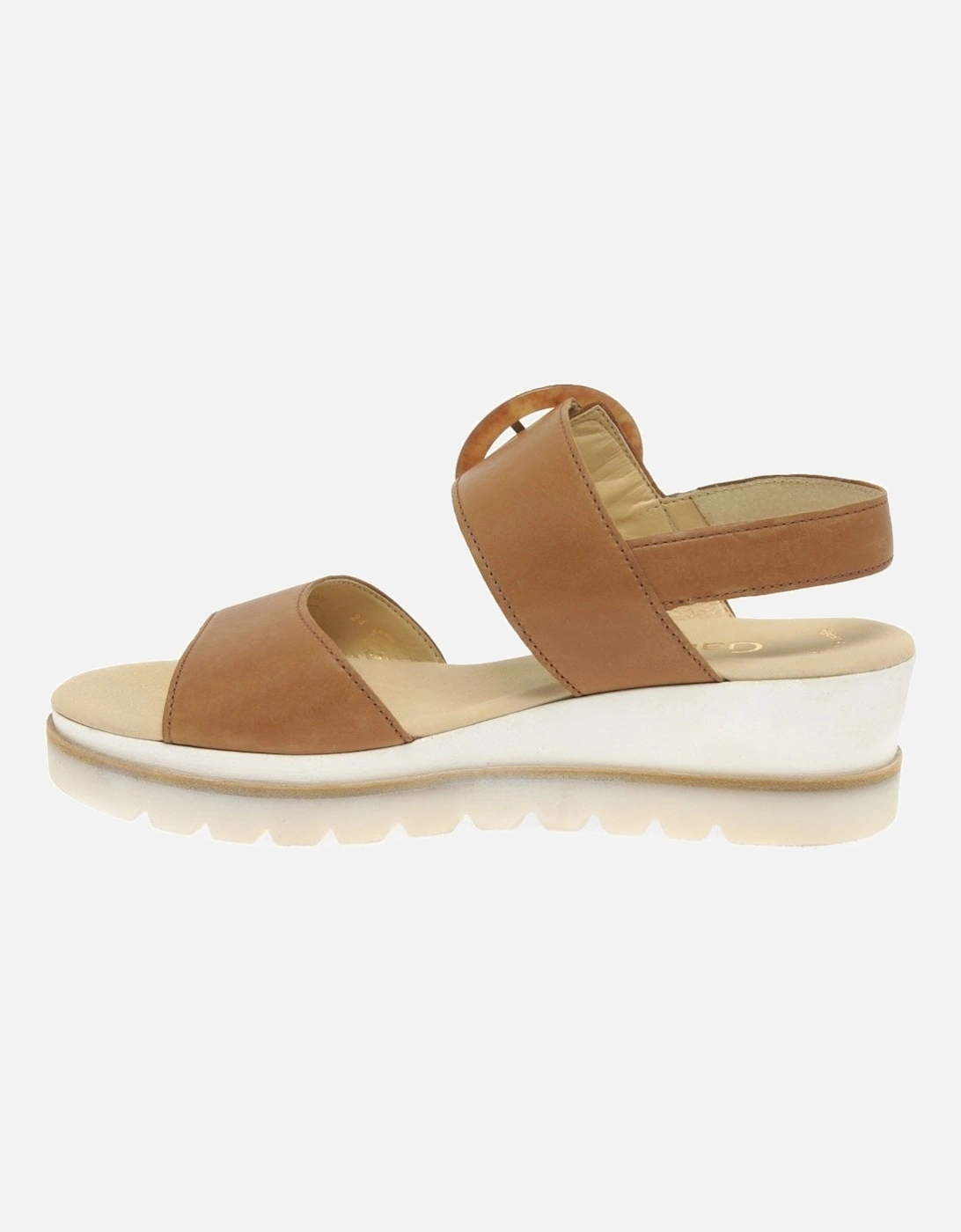 Yeo Womens Wedge Mid Heel Sandals