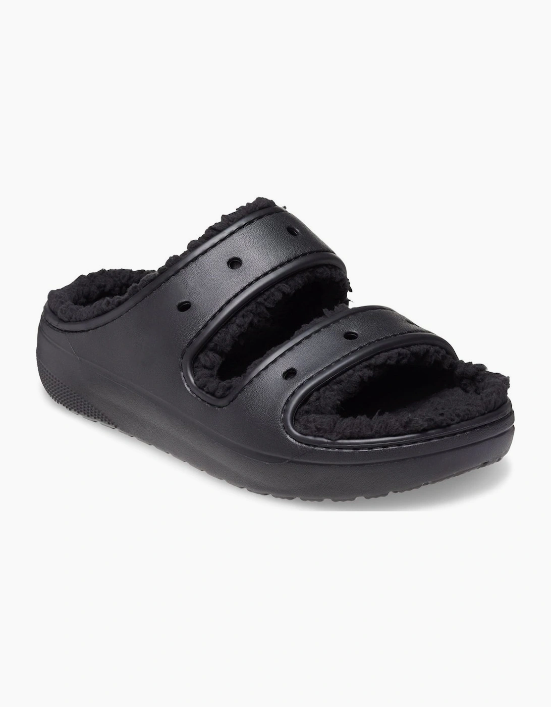 Crocs Women's Classic Cozzy Womens Sandals - Black - Size: 6