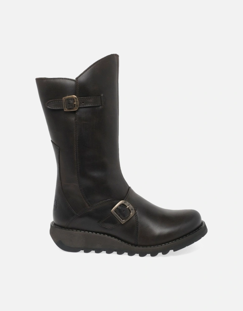 Mes 2 Womens Leather Calf Boots