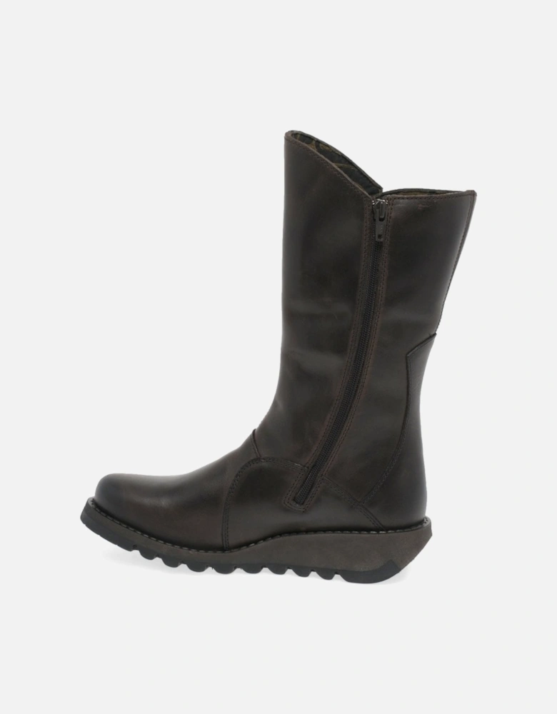 Mes 2 Womens Leather Calf Boots