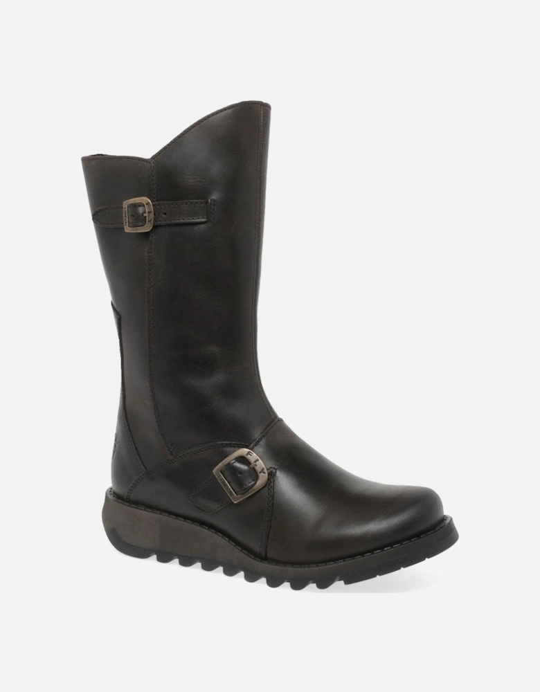 Mes 2 Womens Leather Calf Boots