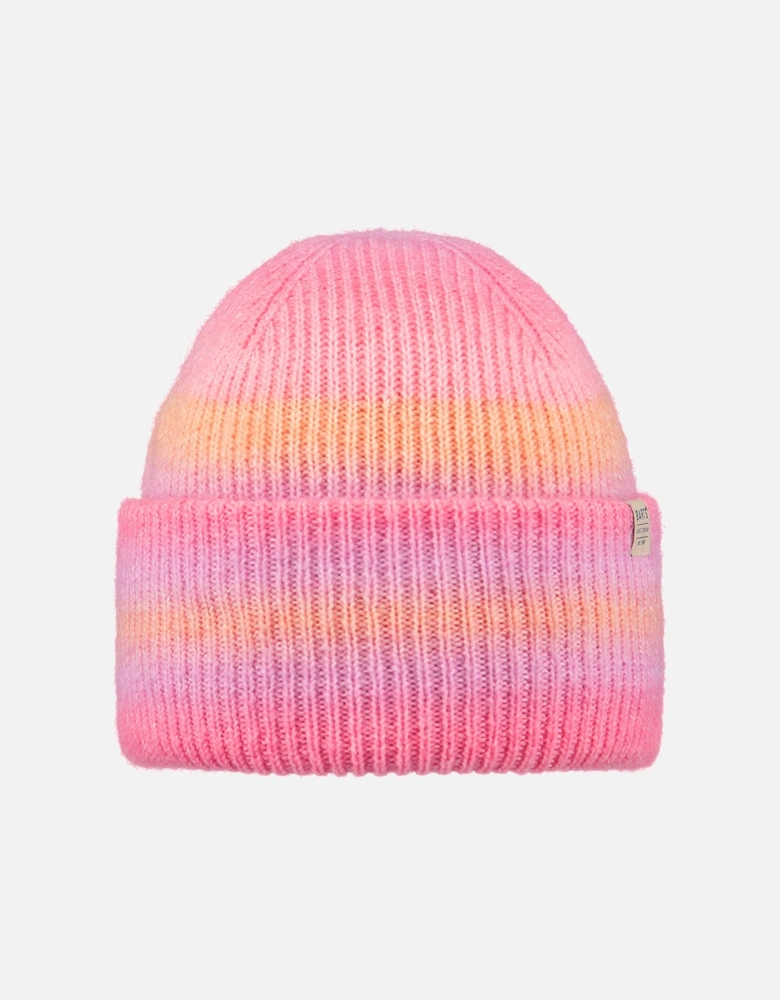 Womens Soleige Stretchy High Turn Up Beanie Hat