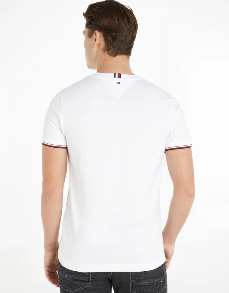 Tommy Logo Tipped Mens T-Shirt