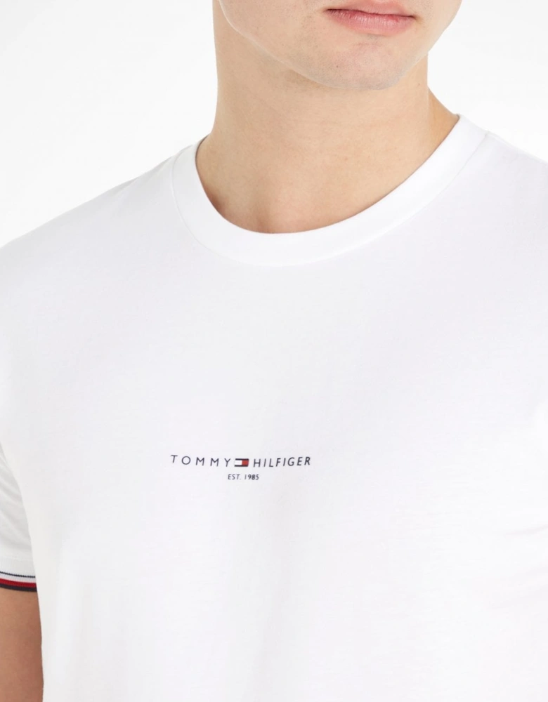 Tommy Logo Tipped Mens T-Shirt