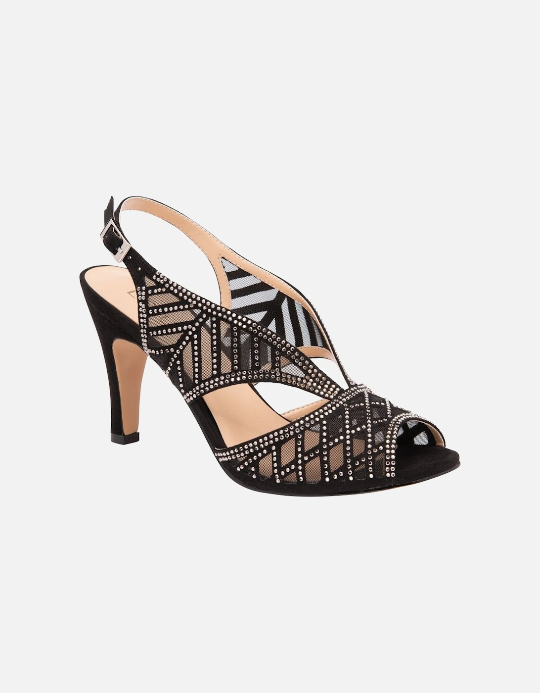 Natalia Womens Heeled Sandals, 5 of 4