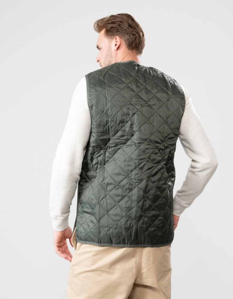 Quilted Mens Waistcoat/Zip-In Liner