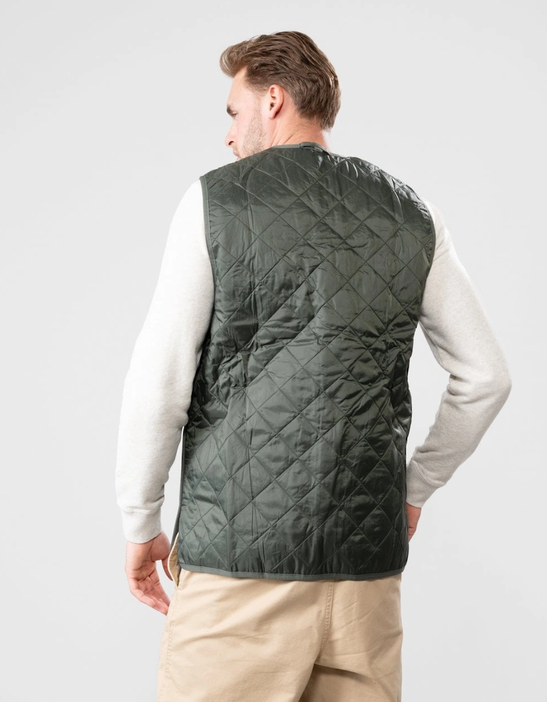 Quilted Mens Waistcoat/Zip-In Liner