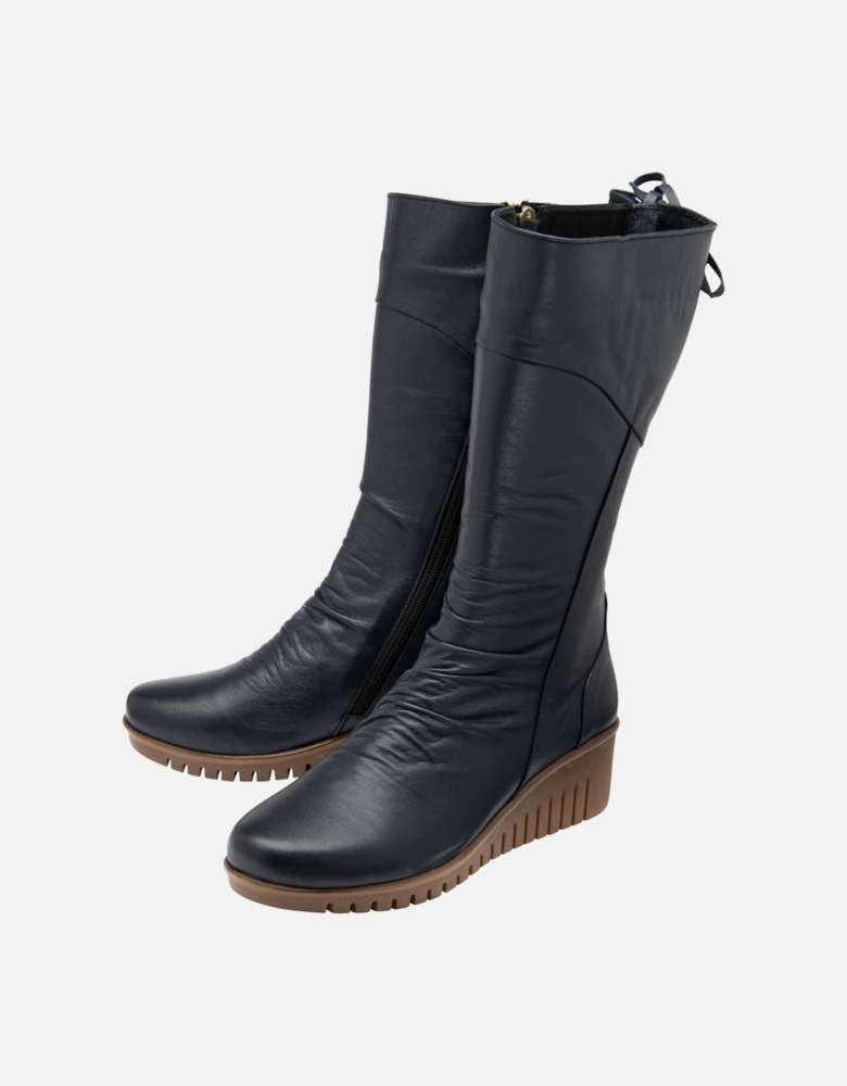 Dara Womens Wedge Calf Boots