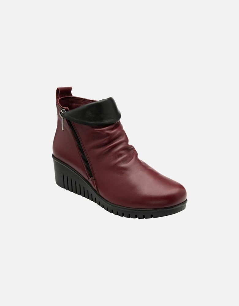 Cordelia Womens Wedge Ankle Boots