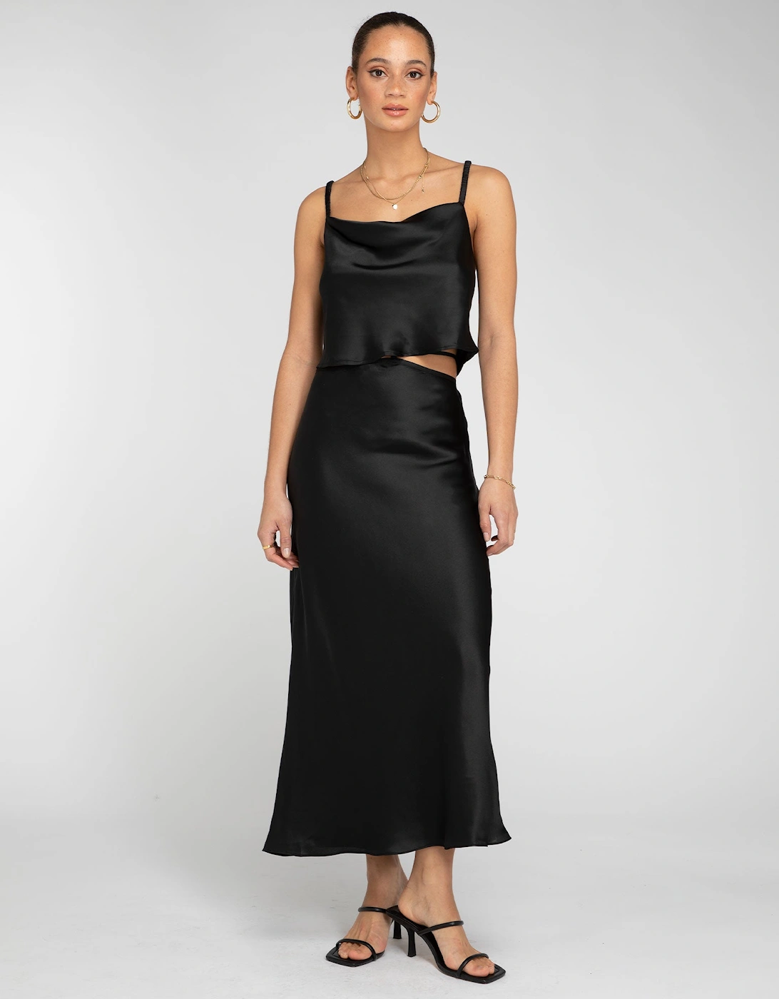 Riviera Tie Skirt in Black