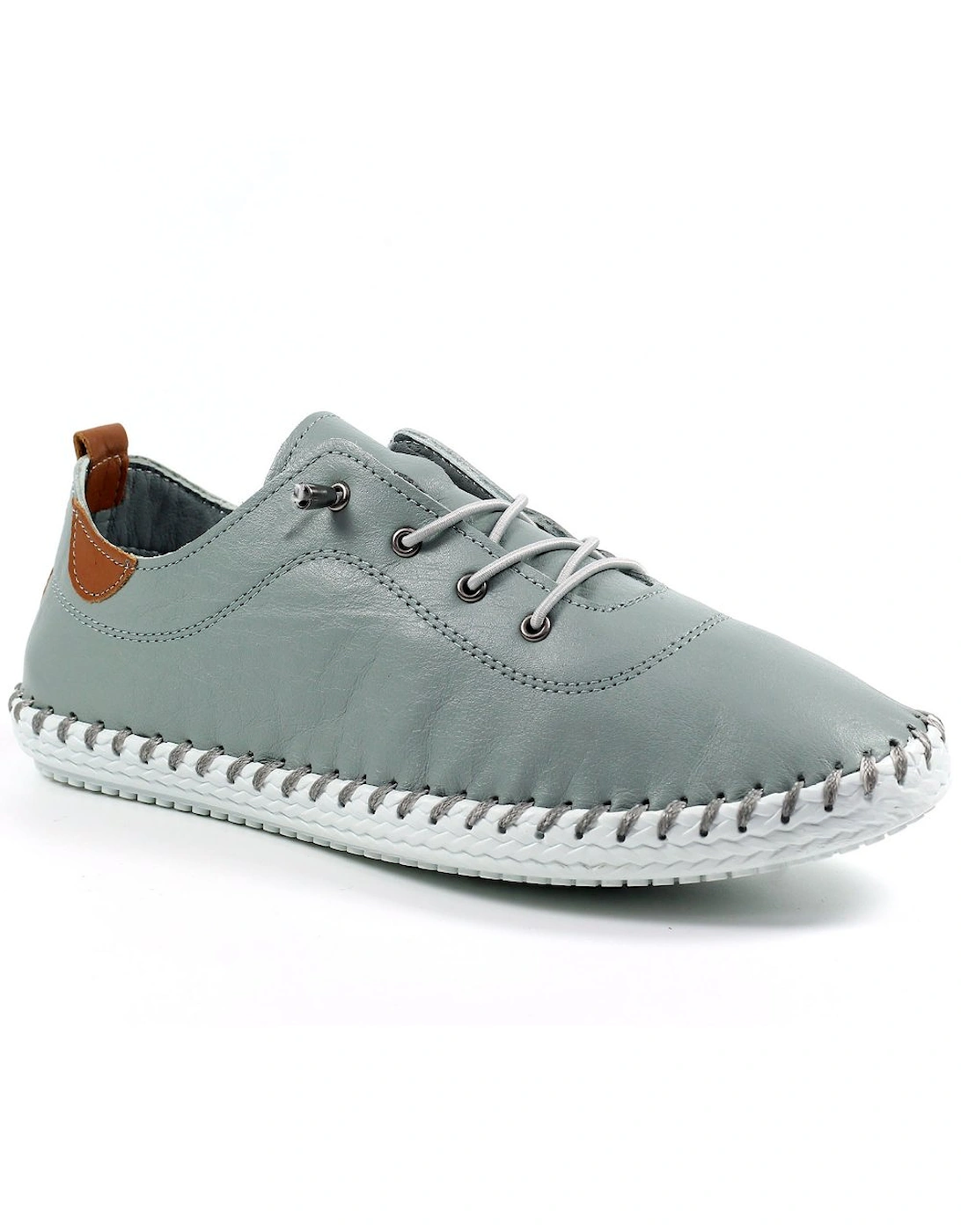 Lunar Women's St Ives Womens Plimsoll Trainers - Grey - Size: 6