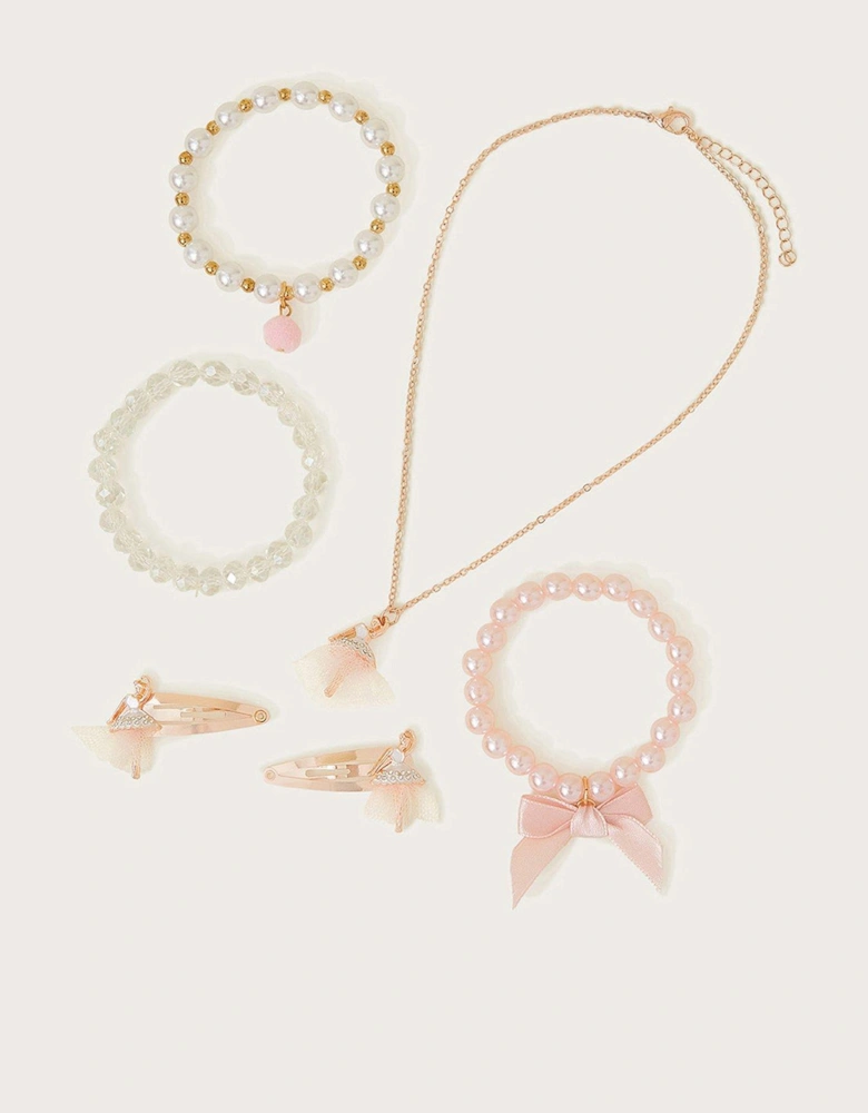 Girls Rosa Ballerina Jewellery Set - Pink