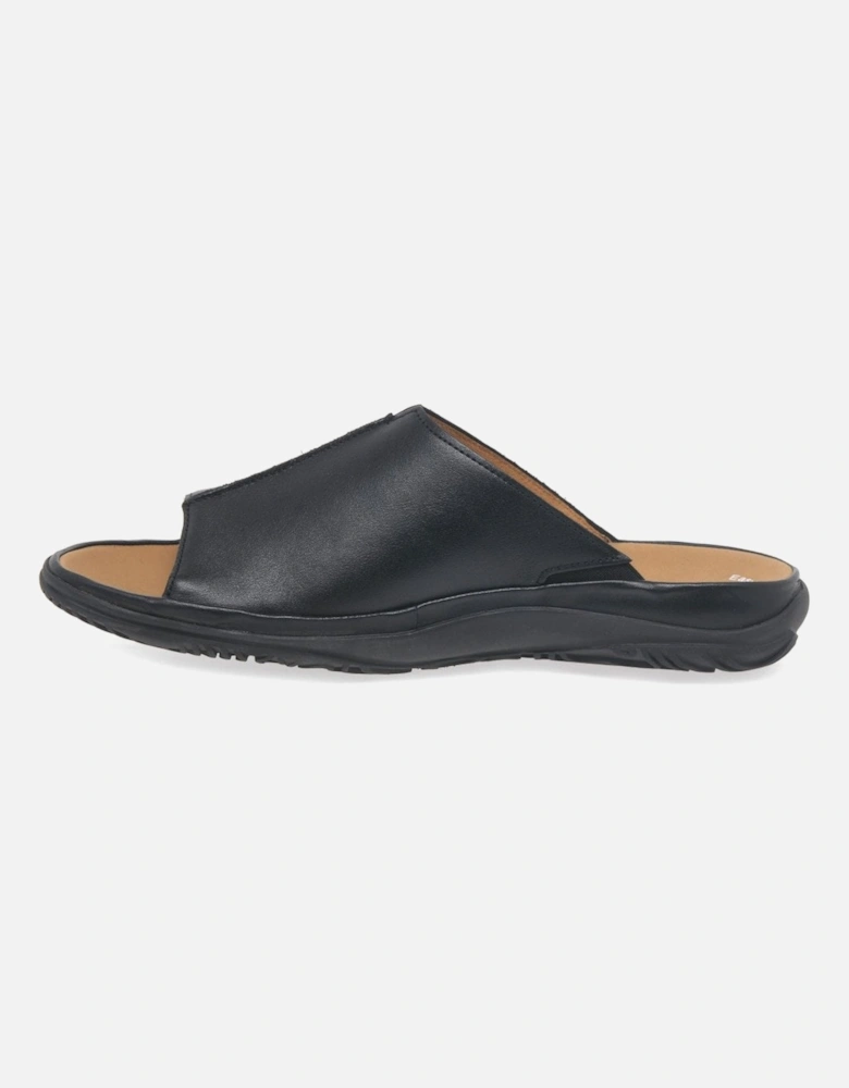 Idol Leather Wide Fit Womens Mules