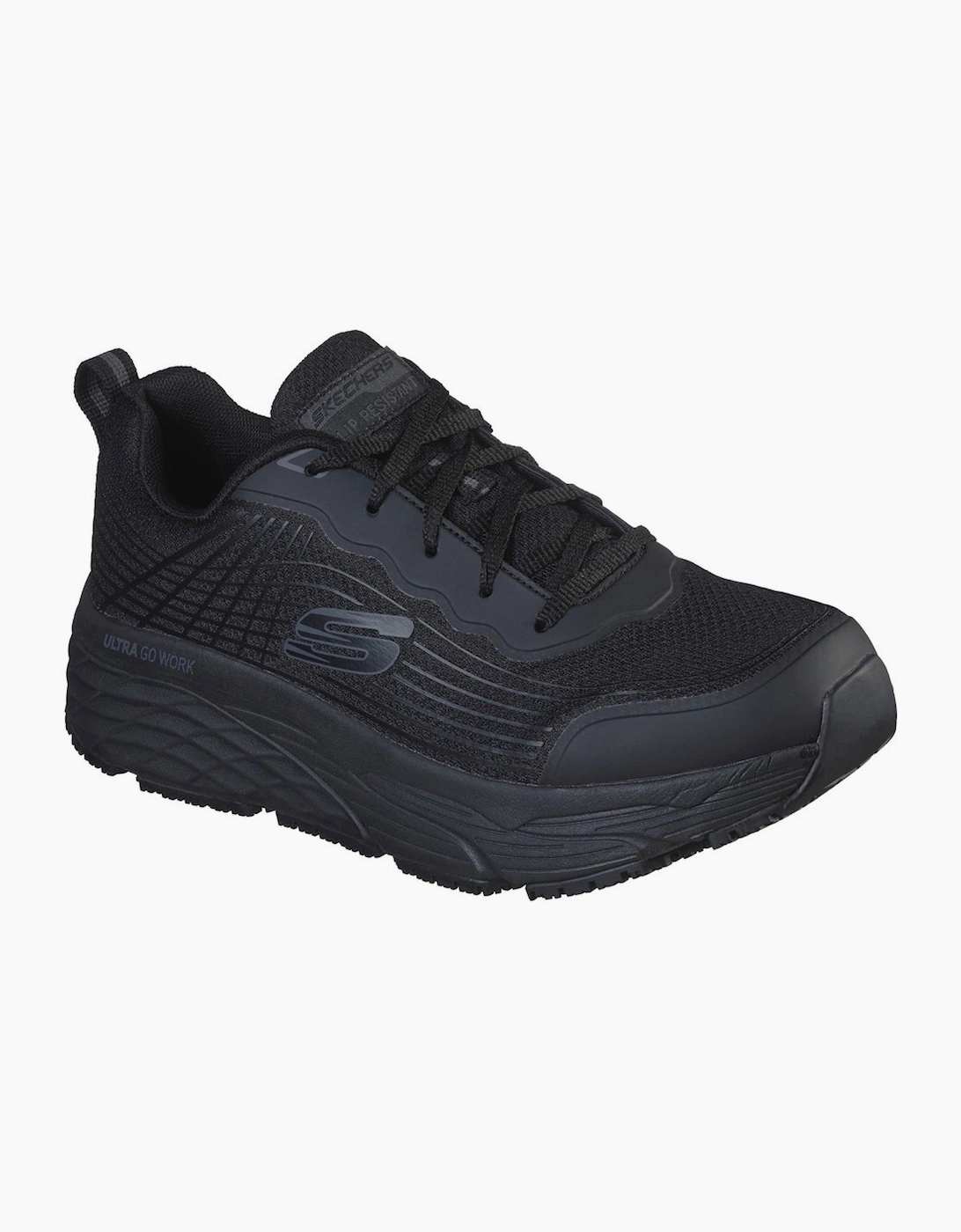 Skechers Men's Black Relaxed Fit Max C-Elite Trainers - Size: 6