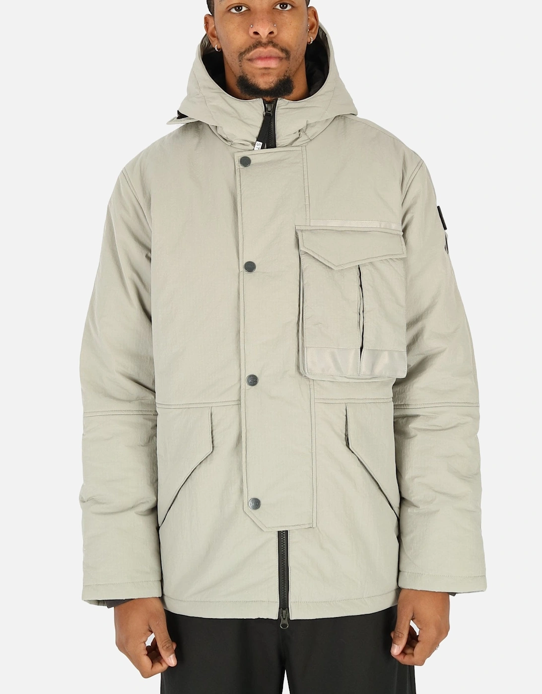 Proximity Grey Hooded Parka Jacket, 5 of 4