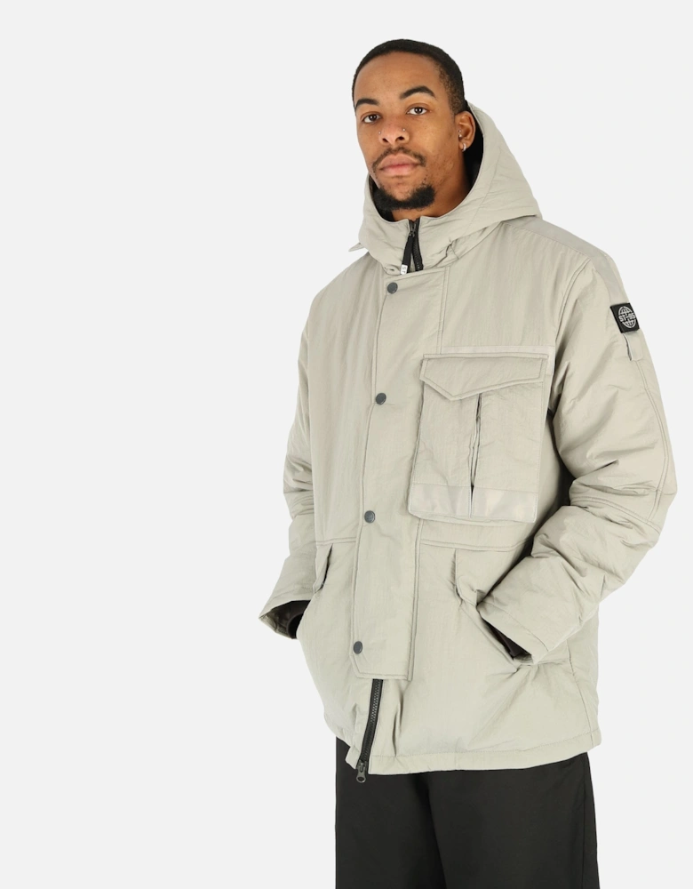 Proximity Grey Hooded Parka Jacket