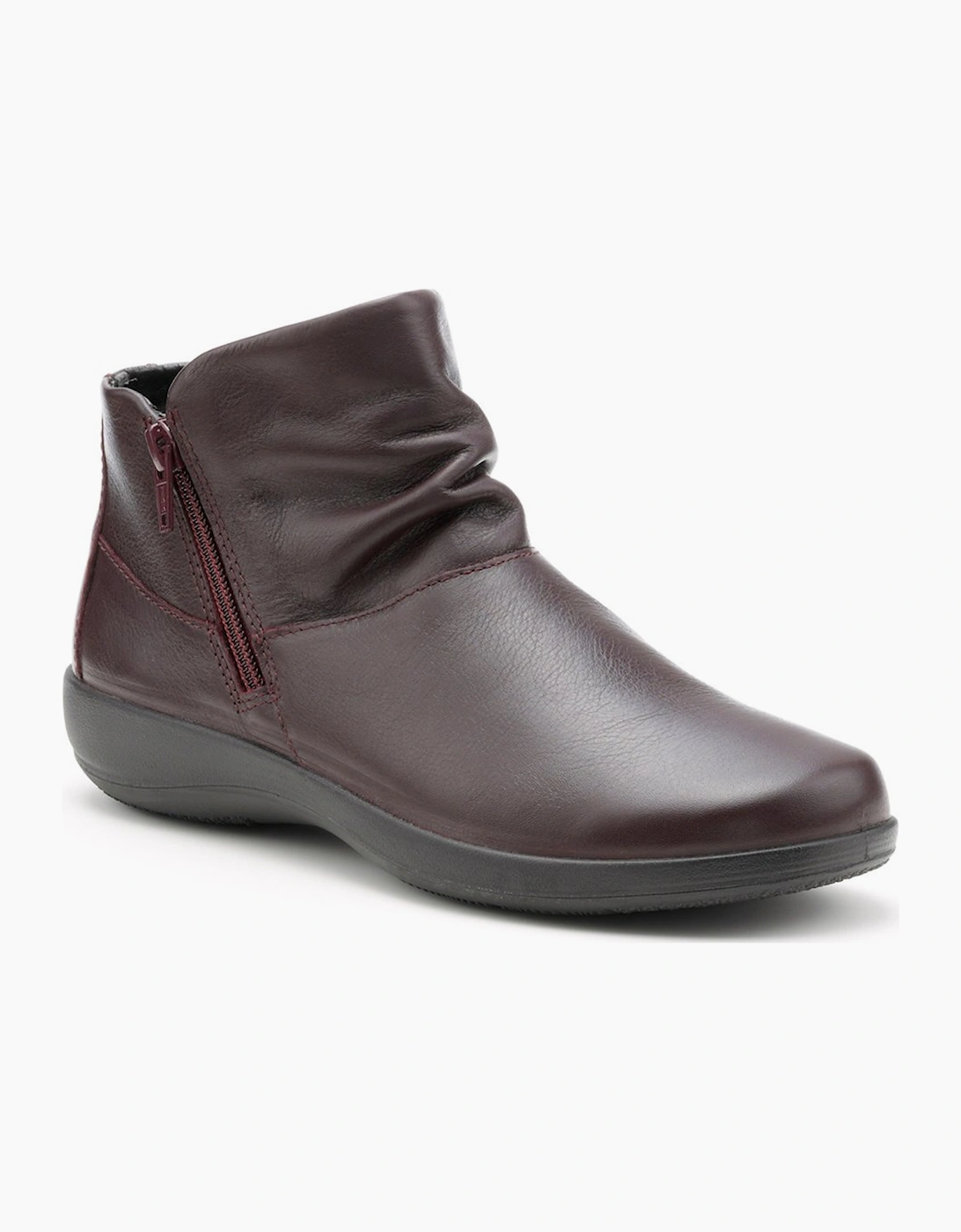 Hotter Women's Brown Murmur Wide Fit Ankle Boots - Size: 5
