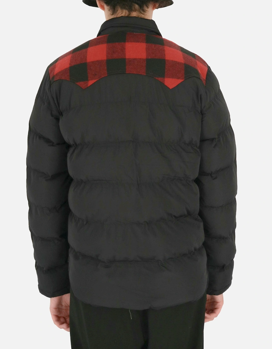 Rockford Check Detail Black Puffer Jacket