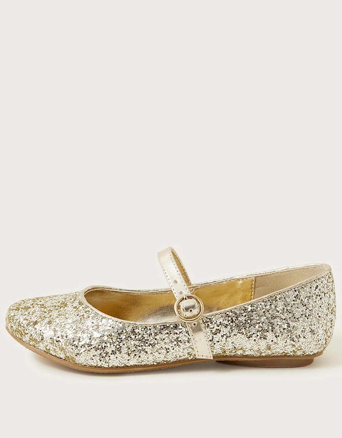 Girls Stardust Ballerina Shoes - Gold, 2 of 1