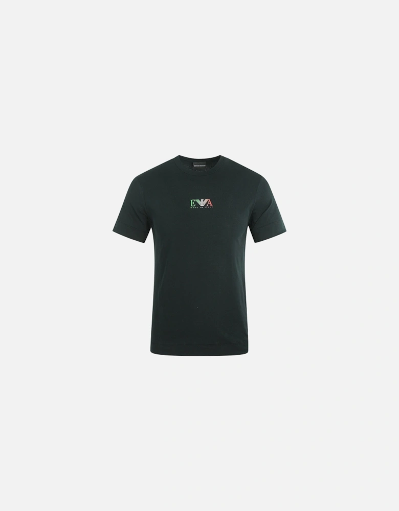 EA Italian Flag Logo Black T-Shirt