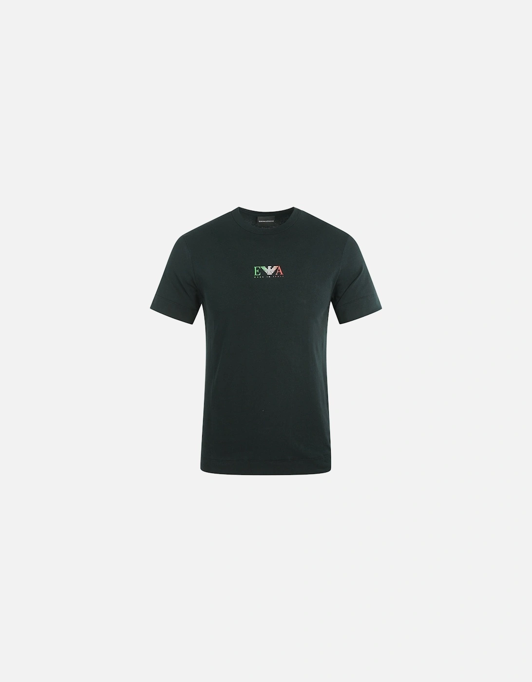 EA Italian Flag Logo Black T-Shirt, 3 of 2