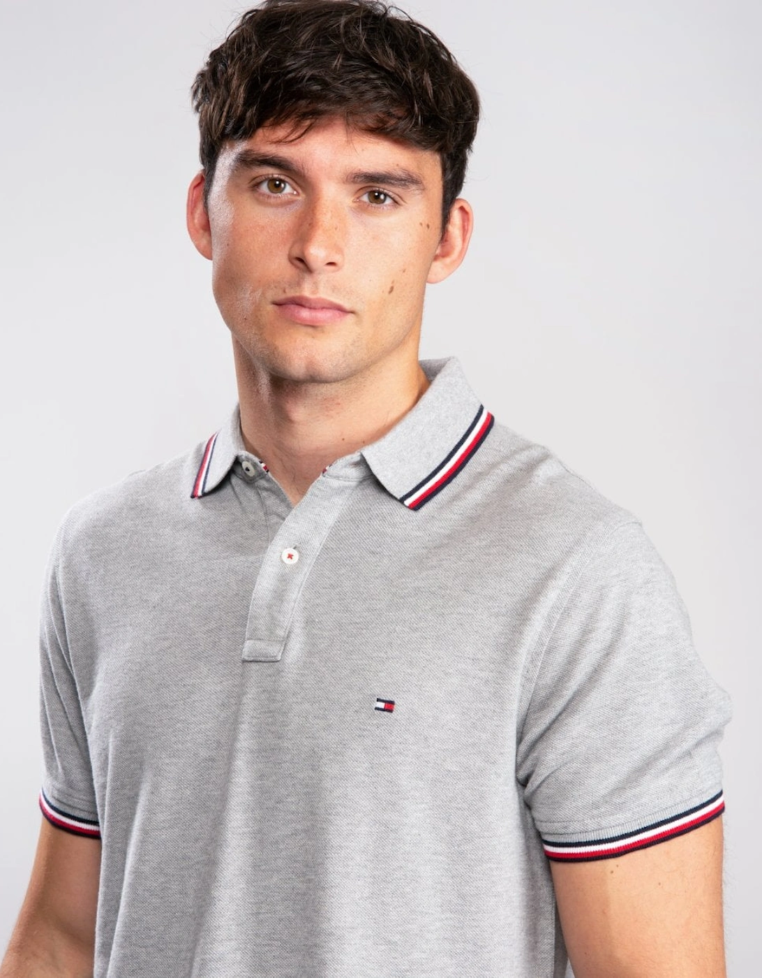 Slim Mens Tipped Polo