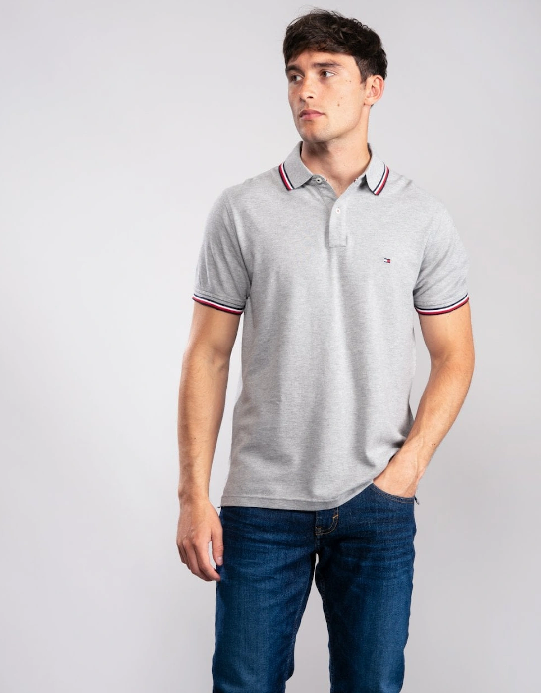 Slim Mens Tipped Polo, 5 of 4