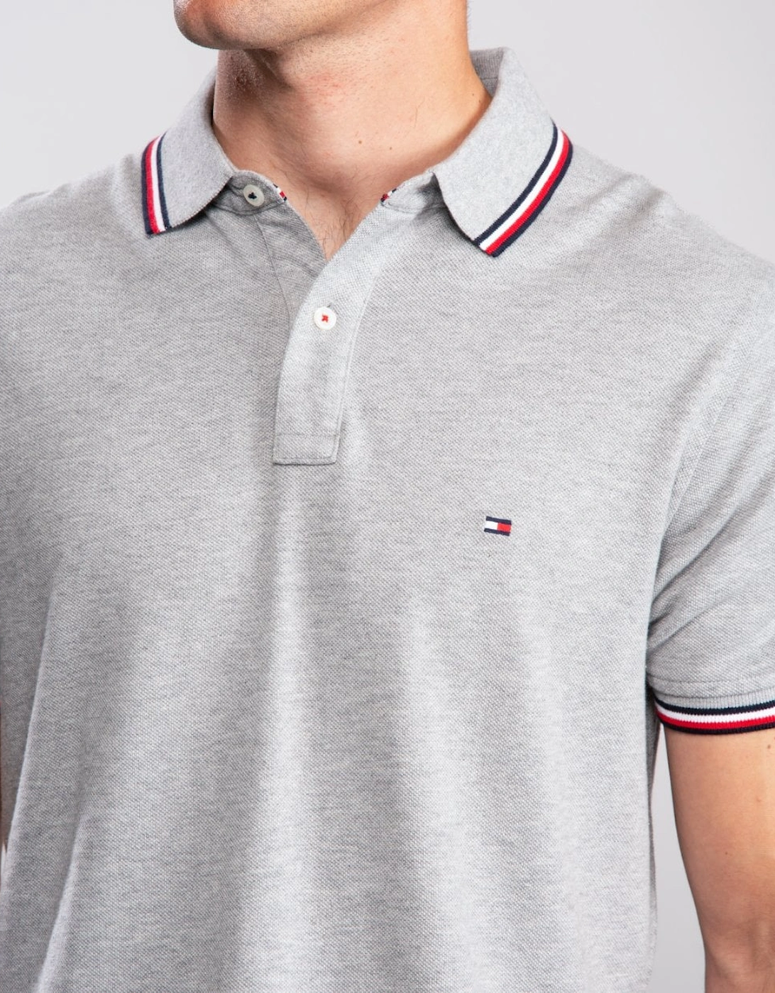 Slim Mens Tipped Polo