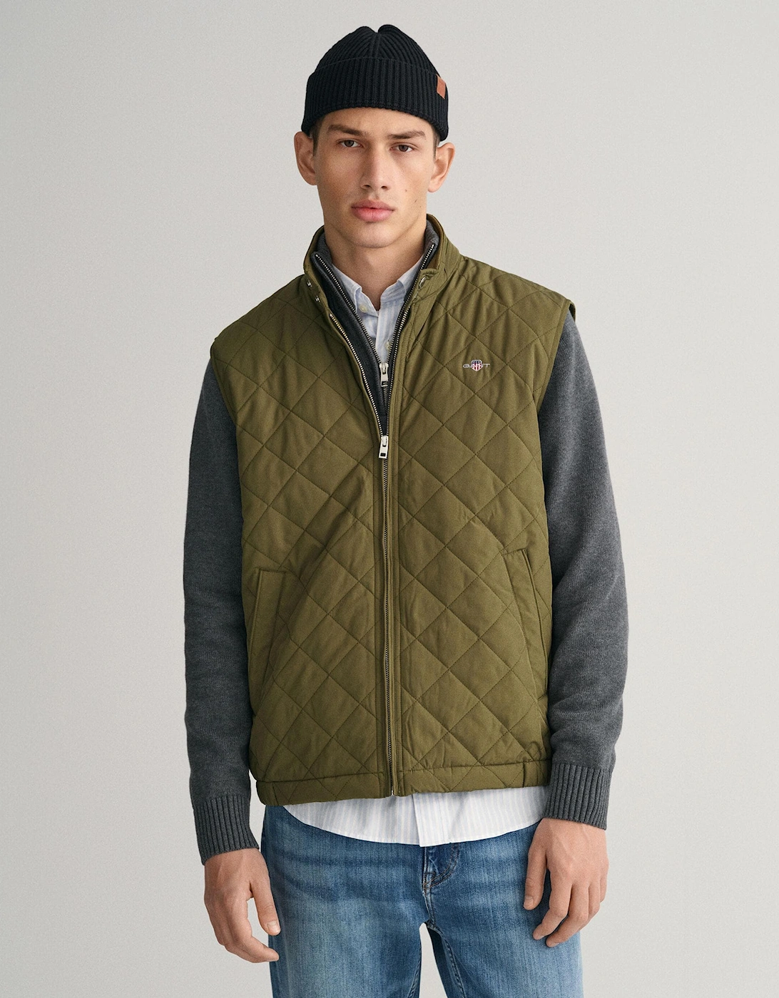 Mens Quilted Windcheater Vest, 8 of 7