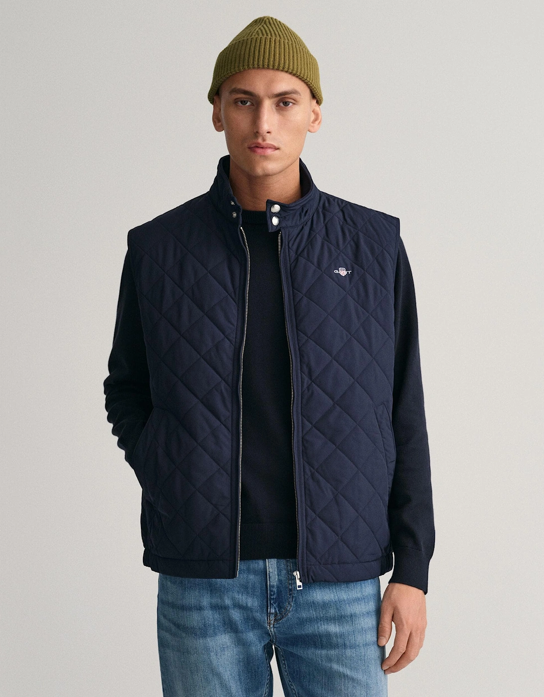 Mens Quilted Windcheater Vest, 7 of 6