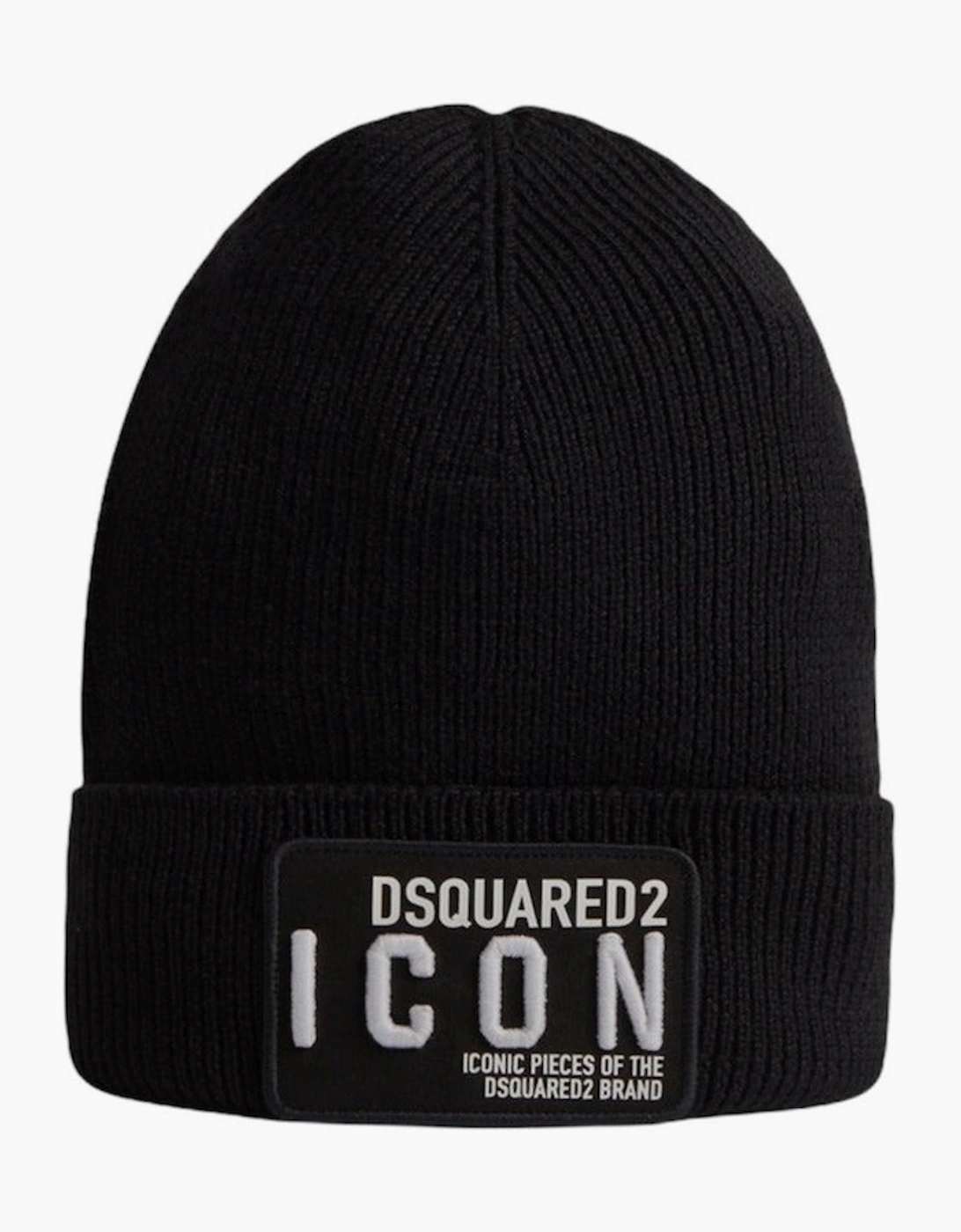 Dsquared2 Men's Black Icon Beanie In - Size: One Size