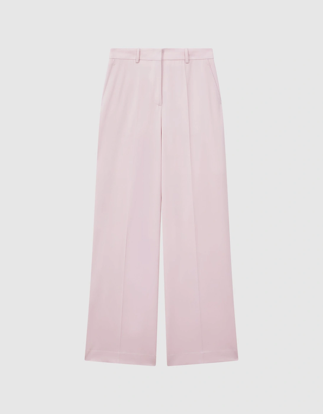 Wool Blend Mid Rise Wide Leg Trousers, 2 of 1