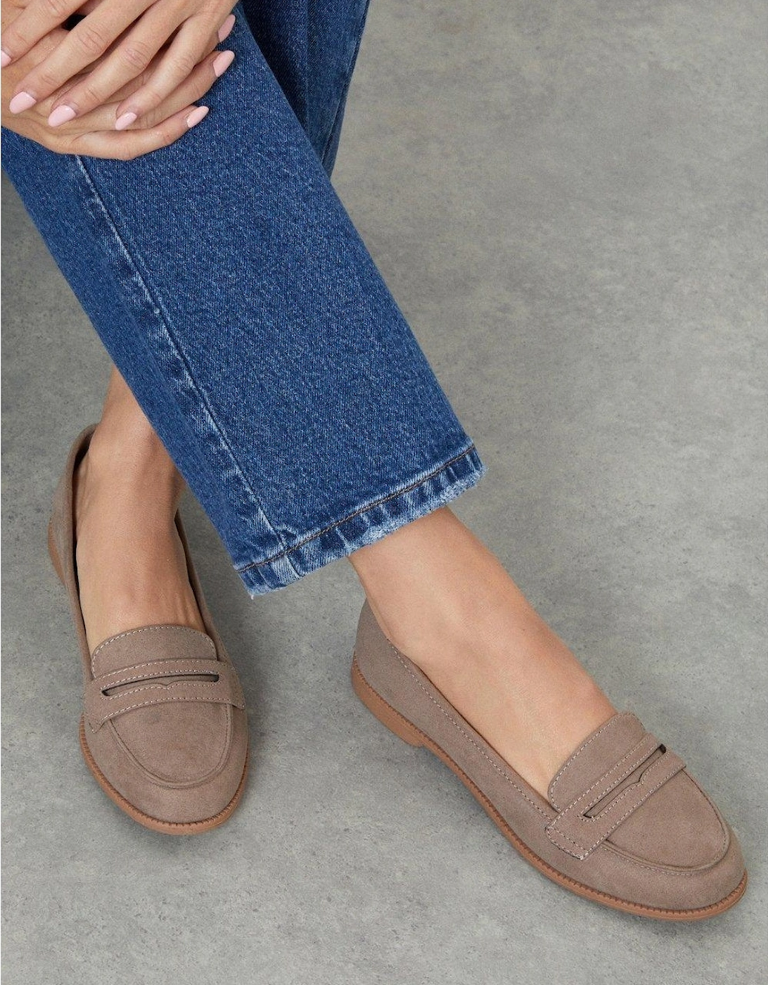 Womens/Ladies Lara Penny Strap Loafers, 4 of 3