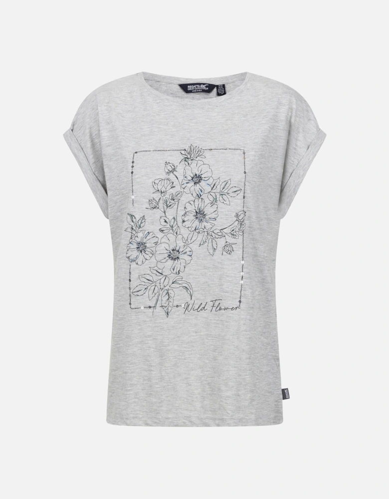Womens/Ladies Roselynn Wild Flowers T-Shirt