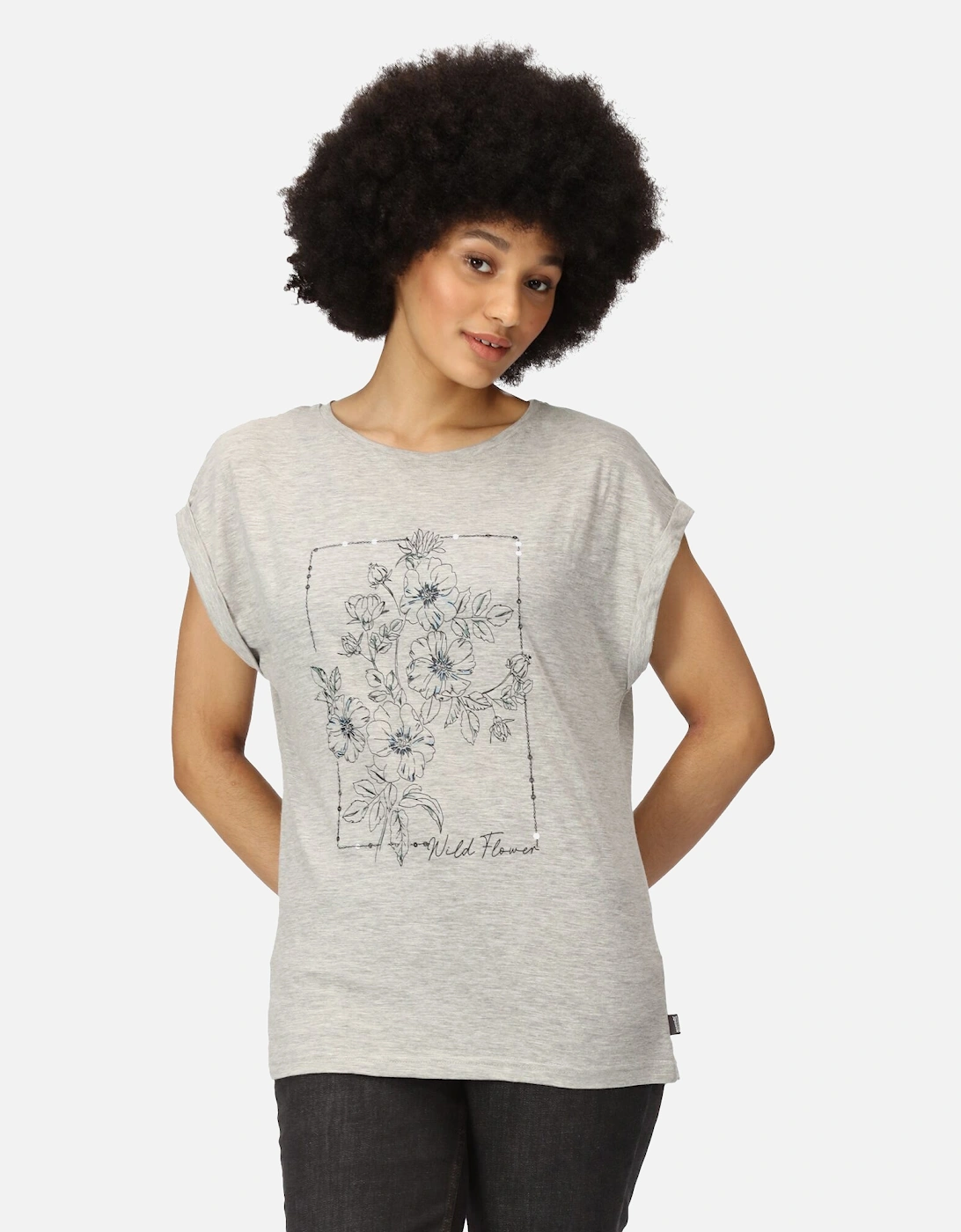 Womens/Ladies Roselynn Wild Flowers T-Shirt