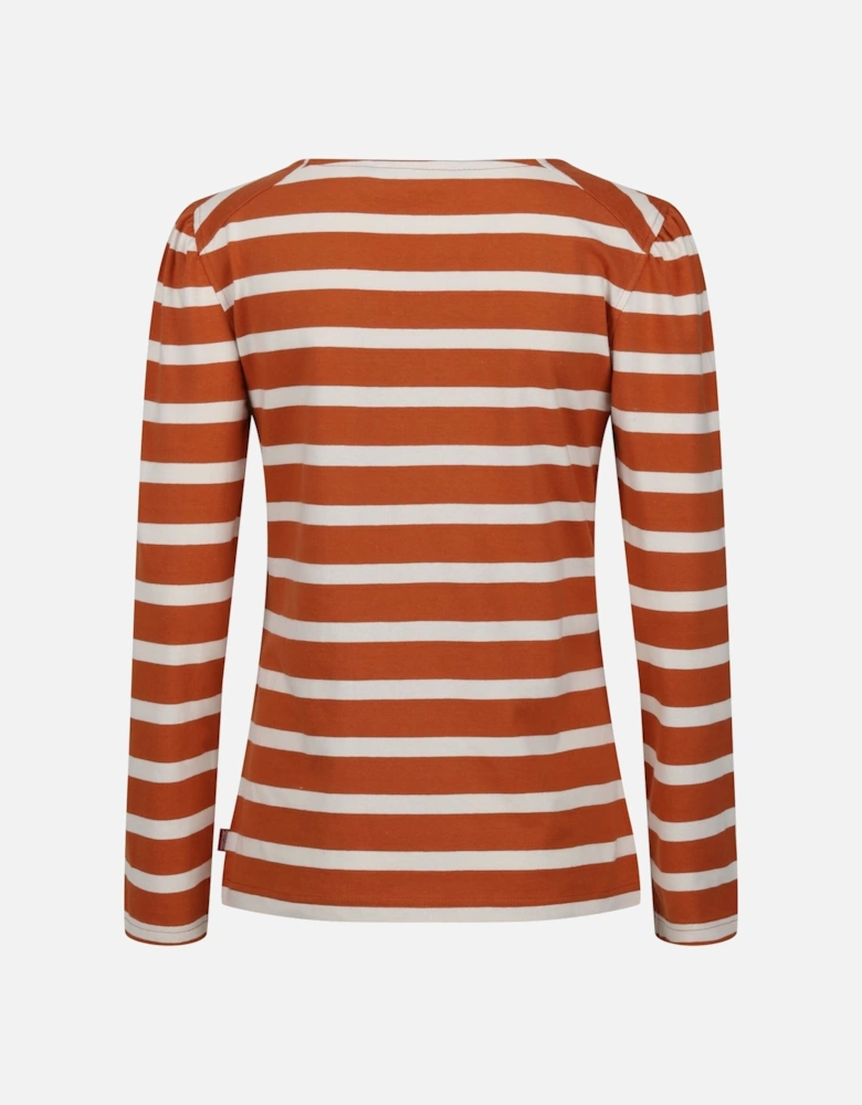 Womens/Ladies Federica Stripe Long-Sleeved T-Shirt