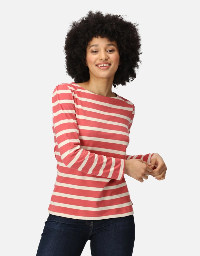 Womens/Ladies Federica Stripe Long-Sleeved T-Shirt