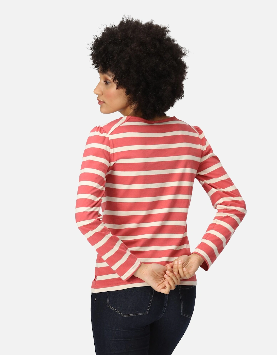 Womens/Ladies Federica Stripe Long-Sleeved T-Shirt